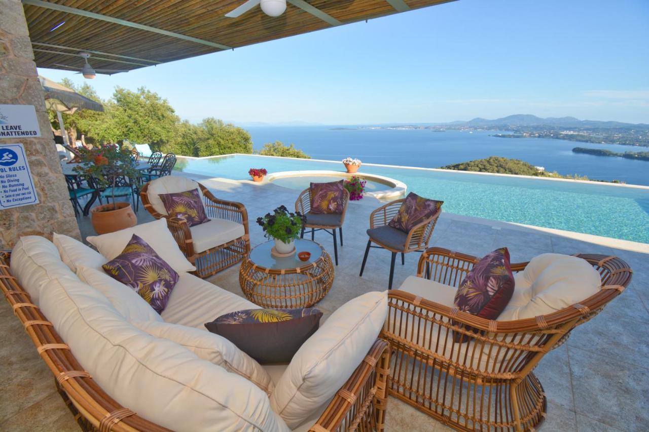 Summerwine Luxury Villa Sea View Private Pool Spartylas Luaran gambar